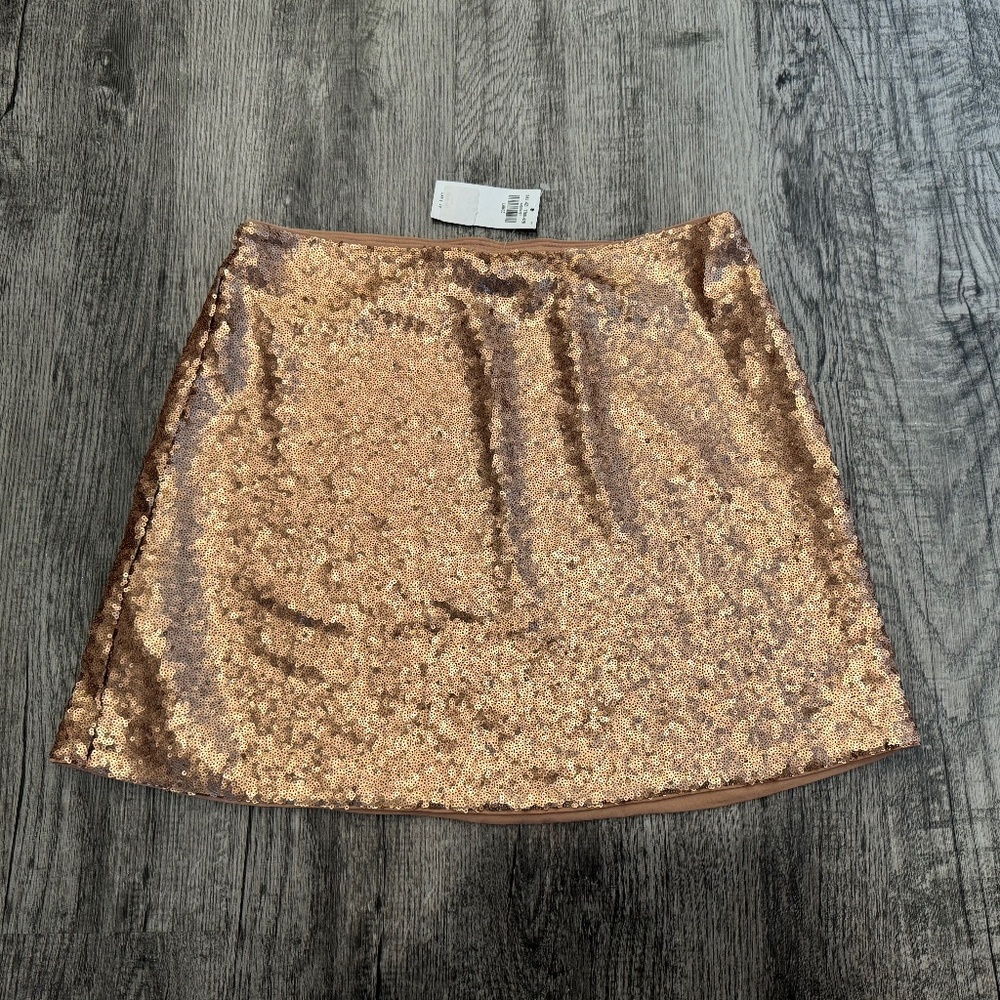 Gold Sequin Skirt